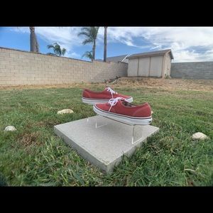 Vans authentic red